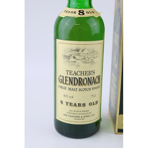 161 - A rare 1970's bottle of Teachers Glendronach 8 years old single malt scotch whisky 75cl in original ... 