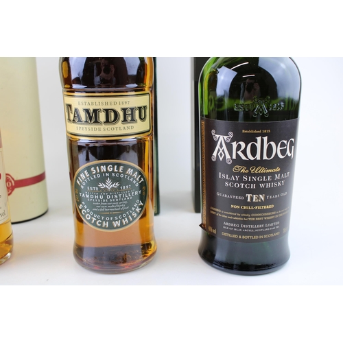 164 - A collection of Fine Single Malt Whiskey to include Ardbeg & Edradour 10 years, Tamdhu and Glenalmon... 