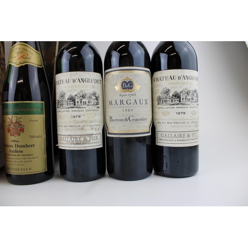 179 - A quantity of bottles of wine to include two bottles of Chateau d'Angludet Margaux 1979, Barton & Gu... 