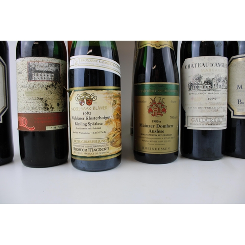 179 - A quantity of bottles of wine to include two bottles of Chateau d'Angludet Margaux 1979, Barton & Gu... 