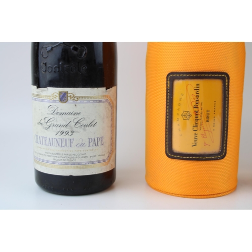 182 - A collection of Champagne & Wine to include Chateauneuf du Pape Domaine du Grande Coulet 1993, Chate... 