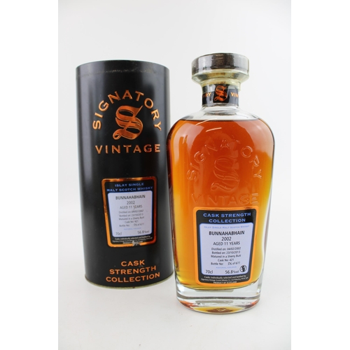 184 - Scarce bottle of Signatory Vintage Bunnahabhain 2002 Islay single malt scotch whisky distilled on 04... 