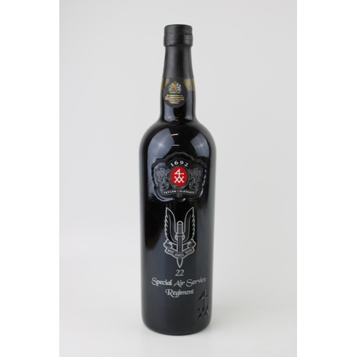 185 - 22 Special Air Service Regiment SAS bottle of Taylors late bottled vintage port 2015 'we are pilgrim... 