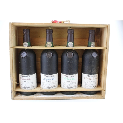 191 - A century of Taylor's Port cased set of four bottles of Taylor's 10, 20, 30 & 40 years old vintage P... 