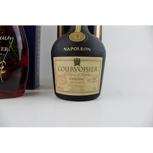 199 - Two bottles of Courvoisier Napoleon Cognac Brandy, one issued to celebrate 2000 Millenium (2).