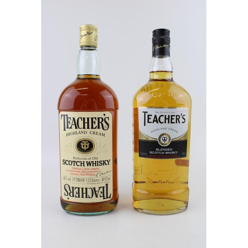 212 - A Teacher's 1.13 litre 'Perfection of Old' Scotch Whiskey togethe with a 1.0 litre Teachers 'Highlan... 