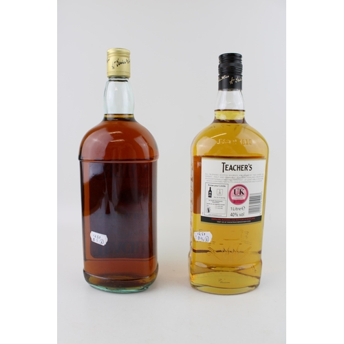 212 - A Teacher's 1.13 litre 'Perfection of Old' Scotch Whiskey togethe with a 1.0 litre Teachers 'Highlan... 