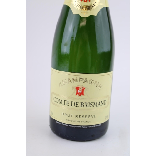 213 - A 750ml bottle of 'Comte De Brismand' Champagne. Brut Reserve Produit De France.