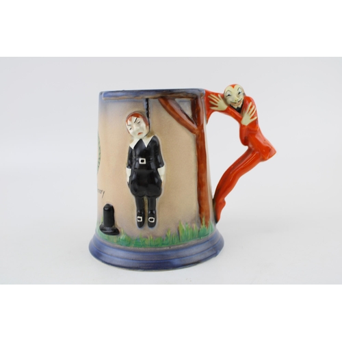 22 - Carlton ware advertising 'In Loving Memroy' tankard for bass brewery with a low relief scene of a ma... 