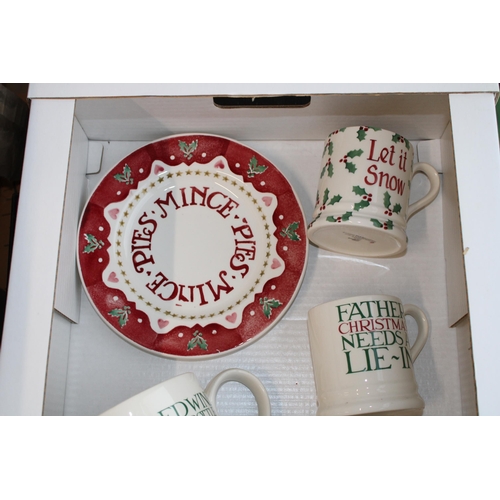 227 - A collection of Emma Bridgewater pottery to include a Holly 3 pint jug, a Christmas Toast large jug,... 