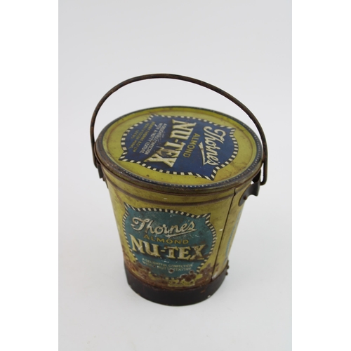 24 - Confectionary tin / pale advertising 'Thorne's Almond Nu-Tex'. Height 16cm.