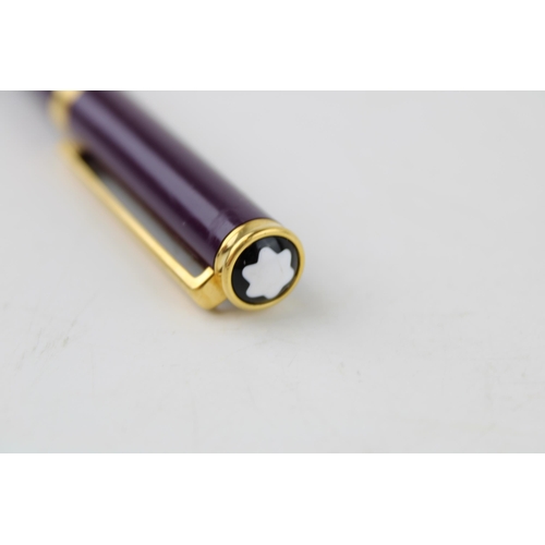 240 - Montblanc Noblesse Oblige Fountain Pen, 14ct gold nib, Mulberry resin with gold coloured fittings, c... 