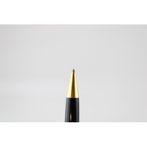 242 - Montblanc Classique Ballpoint Pen, with twist-action black resin barrel and gold-tone banding and cl... 