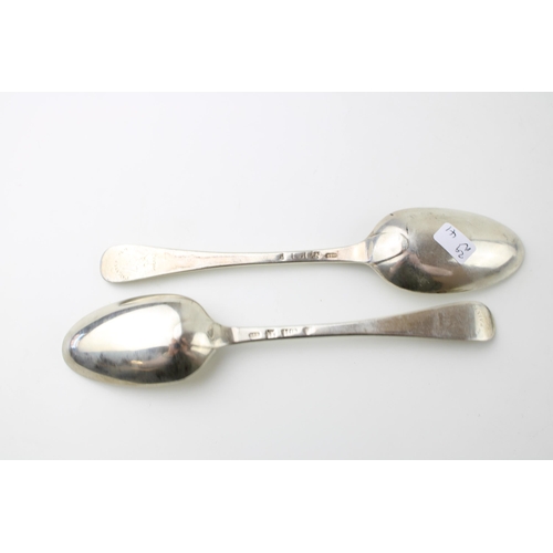 268 - Dougal Ged: a pair of Edinburgh 1748 silver table spoons, Dougal Ged, Assay Master Hugh Gordon, 143.... 