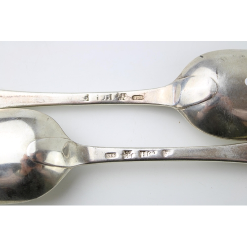 268 - Dougal Ged: a pair of Edinburgh 1748 silver table spoons, Dougal Ged, Assay Master Hugh Gordon, 143.... 