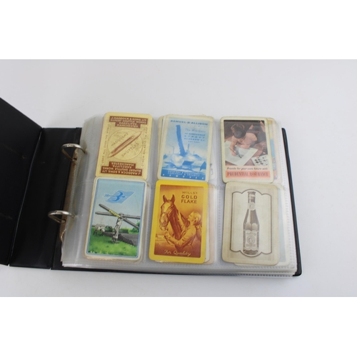 32 - A collection of advertising playing cards to include one card from each company housed in a display ... 