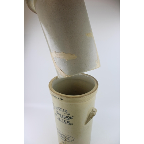 37 - A Cheavin`s 'Saludor' (Safe Water) Stoneware Water Filter. Height 46cm.