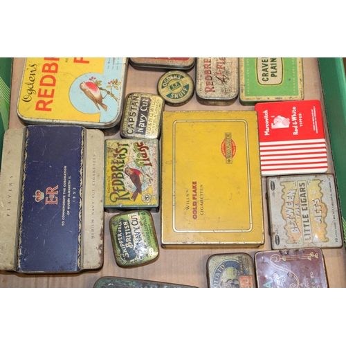 40E - A collection of vintage advertising tins to include examples by 'Redbreast Flake', 'Craven Plain', '... 