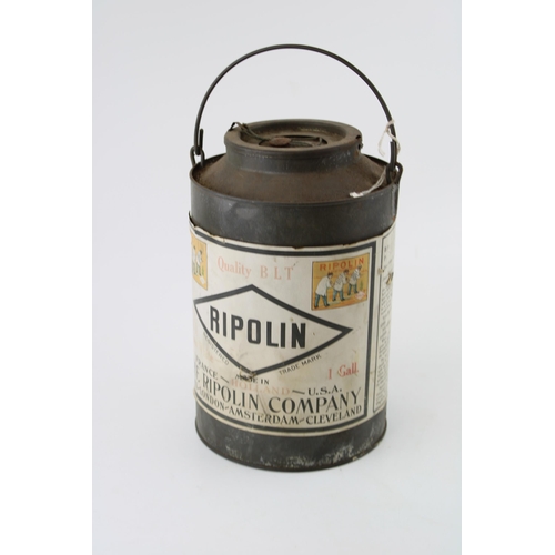 64 - An early c20th Ripolin advertising paint tin c1920 (collection only).