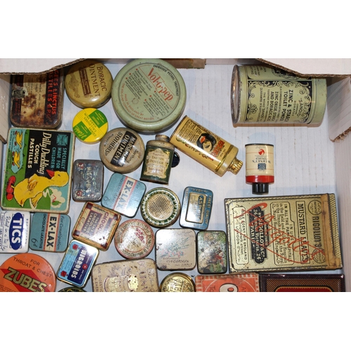 84 - A mixed collection of advertising tins to include 'Boric Ointment', 'Juniper Comptons', 'Zubes', 'Ke... 