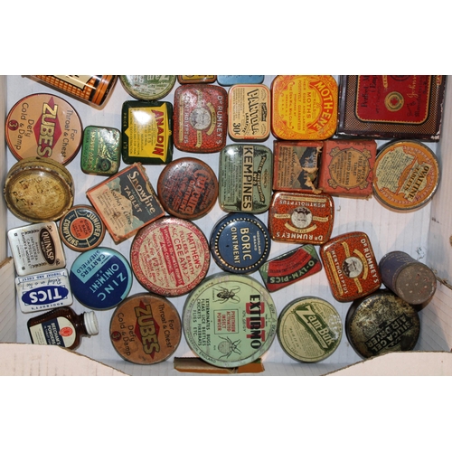 84 - A mixed collection of advertising tins to include 'Boric Ointment', 'Juniper Comptons', 'Zubes', 'Ke... 