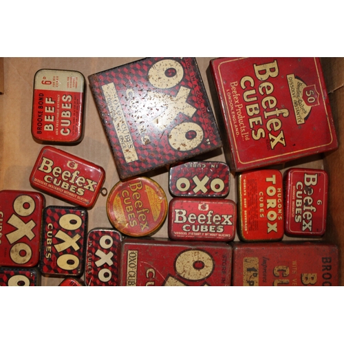 89 - A large collection of 'OXO' advertising tins dating from the early to mid twentieth century. (Qty)