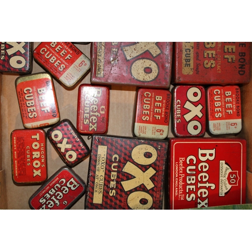 89 - A large collection of 'OXO' advertising tins dating from the early to mid twentieth century. (Qty)