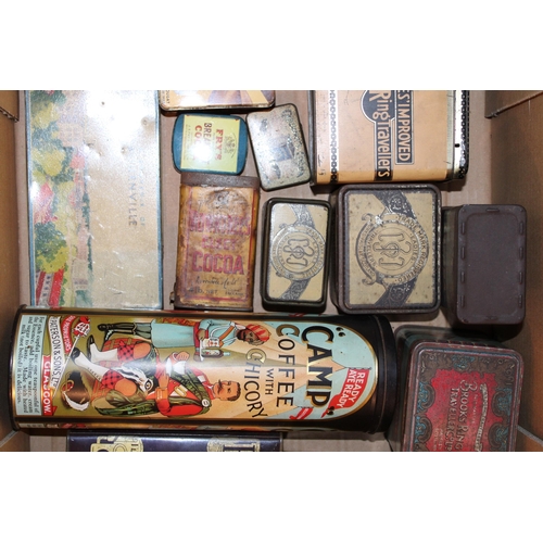 96 - A collection of advertising tins to include 'Burdall's', 'Dairy Box', 'Bornville' and other similar ... 