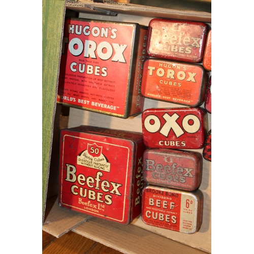 98 - A collection of 'OXO' advertising tins dating from the early to mid twentieth century. (Qty)