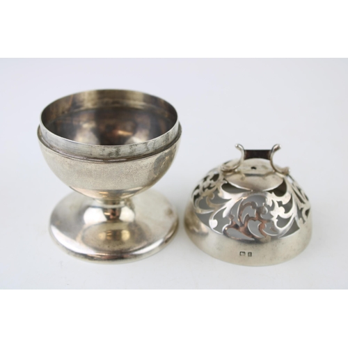 285 - Silver novelty string dispenser and cutter, pierced decoration, Birmingham 1906, 90.0g, 10cm tall.