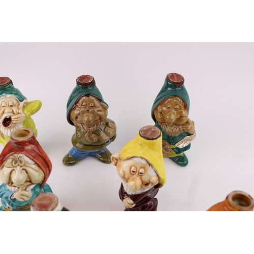 175A - Snow White and the Seven Dwarves novelty ceramic 'Casavinicola' Cherry Roma bottle set, made in Ital... 