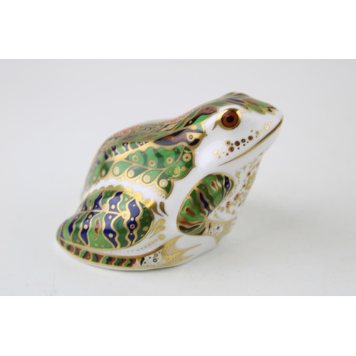 168 - Royal Crown Derby Paperweight, Mulberry Hall Frog, this is number 102 of a limited edition of 500 co... 