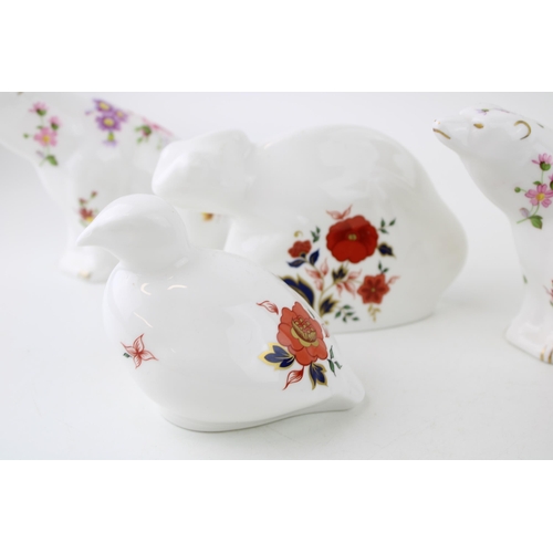 188 - A pair of Royal Crown Derby paperweights, Posie Polar Bears, printed marks, date codes for 1991 (LIV... 