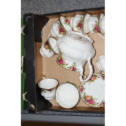 52 - Royal Albert Old Country Roses to include a teapot, cups, saucers and side plates, with others (Qty)... 