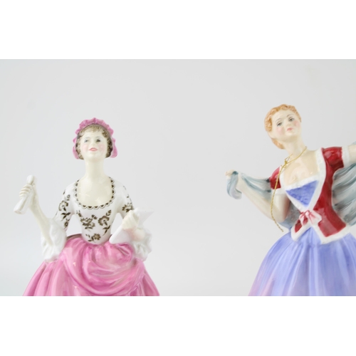 121 - Royal Doulton Lady figures to include Pretty Ladies Christmas Day    HN4723, June HN 2991 and Ballad... 