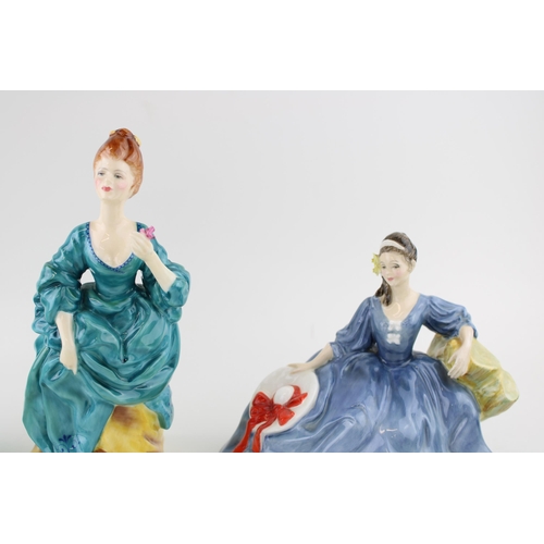 122 - Royal Doulton figures to include, Olga HN 2463, Happy Birthday 3660 and Elyse HN 2429, (3) Height 20... 