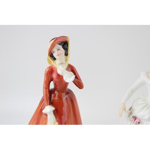 123 - Royal Doulton figures to include, Samantha 4043, Shirley HN 2702 and Julia 2705, (3) Height 20cm.