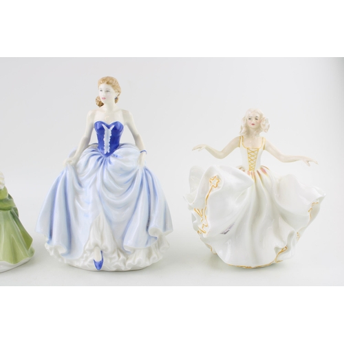 154 - Three Royal Doulton figures to include 'Sandra' HN 2401, 'Susan' HN 4532, and 'Sweet Seventeen'. Hei... 