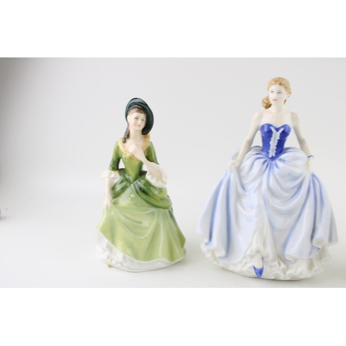 154 - Three Royal Doulton figures to include 'Sandra' HN 2401, 'Susan' HN 4532, and 'Sweet Seventeen'. Hei... 