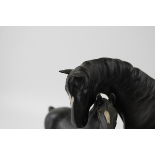 193 - Beswick Connoisseur Model 'Black Beauty & Foal' a/f together with a Leonardo Collection 'Nature Stud... 