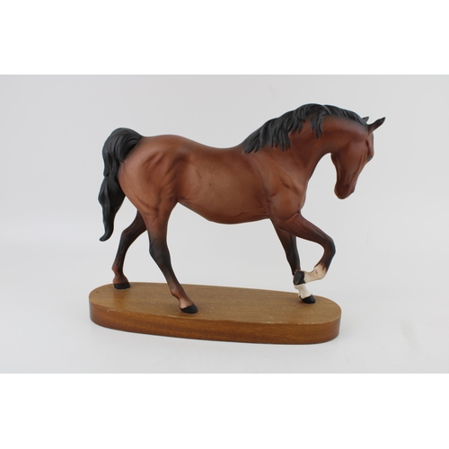 203 - Beswick Spirit of Freedom, matte brown, wooden base.