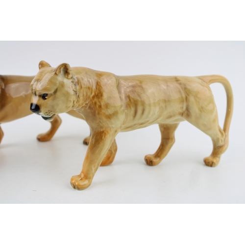 215 - Two Beswick Lions (2).