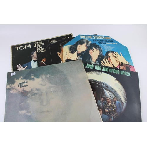 249 - A collection of vintage records to include John Lennon Imagine on Apple Records, Rolling Stones Thro... 