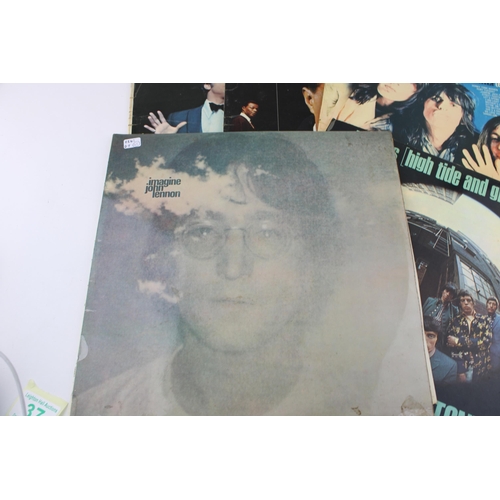 249 - A collection of vintage records to include John Lennon Imagine on Apple Records, Rolling Stones Thro... 