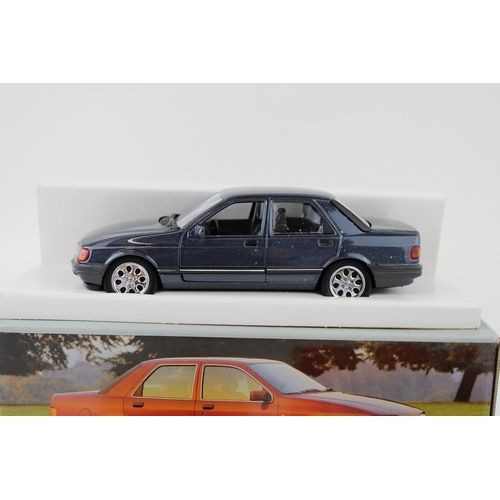 324 - A boxed vintage die cast model No. 1511 of Ford Sierra Saphire 1:25 Scale in blue / grey by Schabak ... 