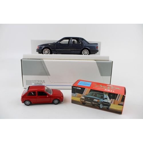 325 - A boxed vintage die cast model No. 1511 of Ford Sierra Saphire 1:25 Scale in blue / grey by Schabak ... 