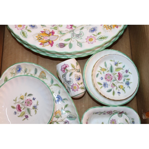 57 - A collection of Minton 'Haddon Hall' ceramic items to include four 27cm dinner plates together with ... 