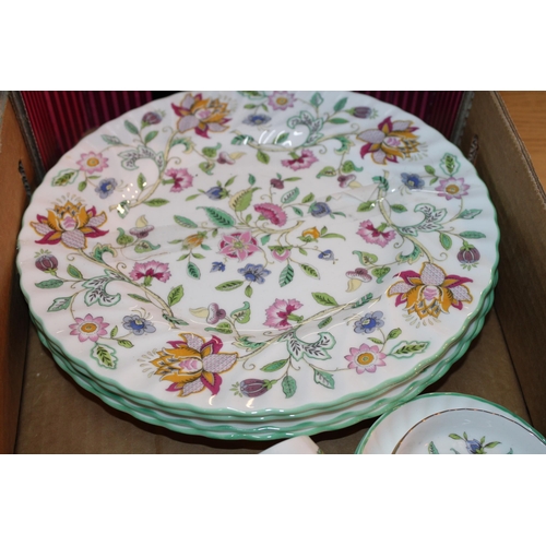 57 - A collection of Minton 'Haddon Hall' ceramic items to include four 27cm dinner plates together with ... 