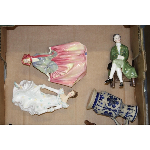 185 - A collection of Royal Doulton figures to include Sweet Anne, The Mayor, Minuet and other similar fig... 