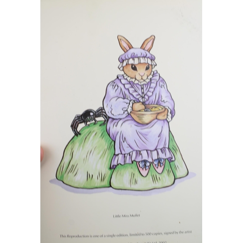 274 - A large collection of Royal Doulton prints of Bunnykins characters. (100+)